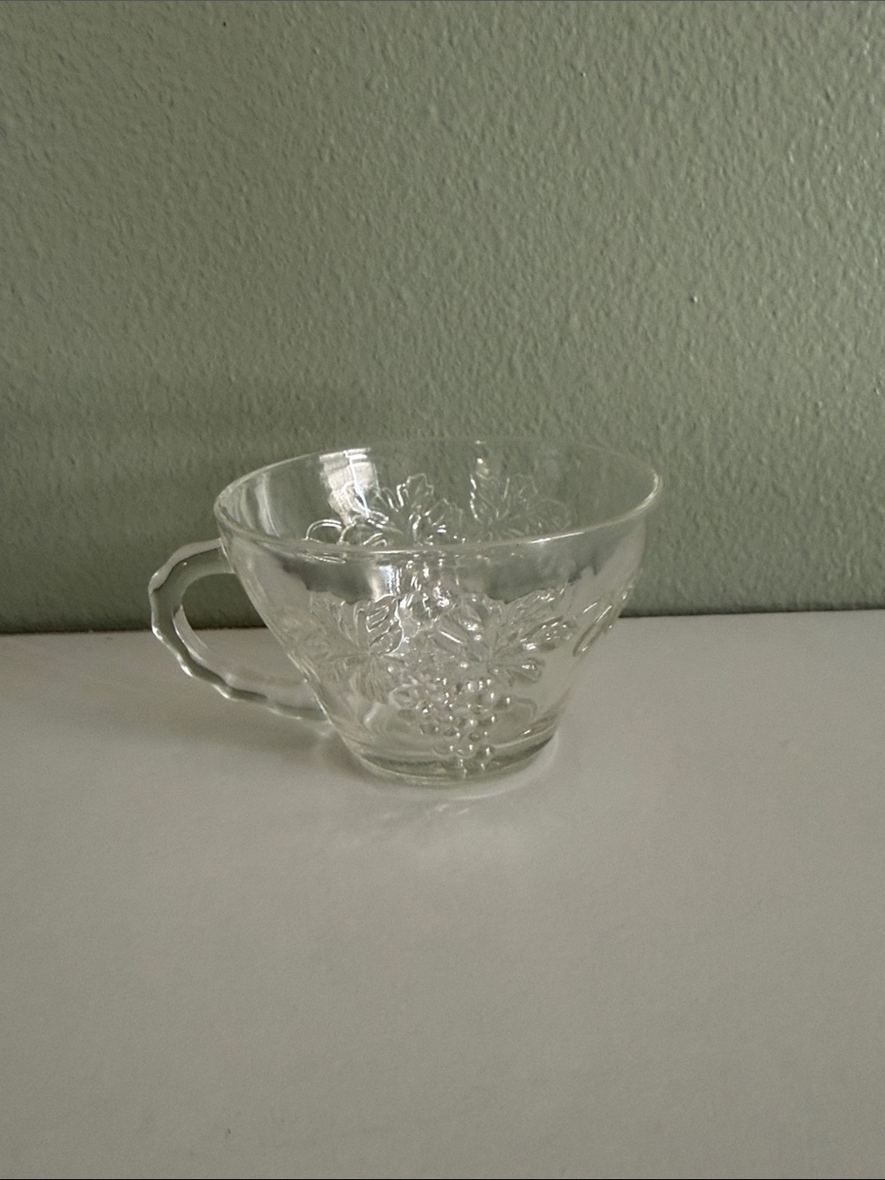 Vintage Anchor Hocking glass tea cup